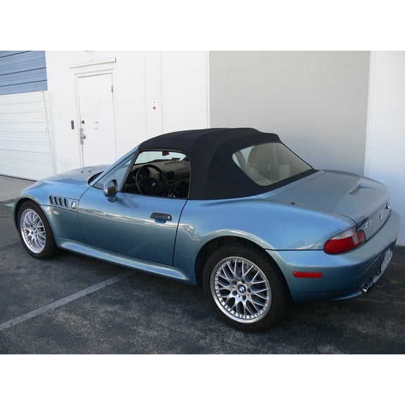 Sierra Auto Tops Convertible Top Replacement for BMW 1996-2002 Z3, Sun-Fast Canvas, Black, Plastic Window