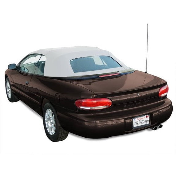 Sierra Auto Tops Convertible Top Replacement for Chrysler Sebring/Stratus 1996-2000, Sailcloth Vinyl, White