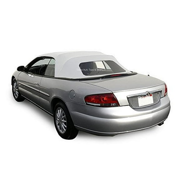 Sierra Auto Tops Convertible Top Replacement for Chrysler Sebring/Stratus 1996-2006, Sailcloth Vinyl, White