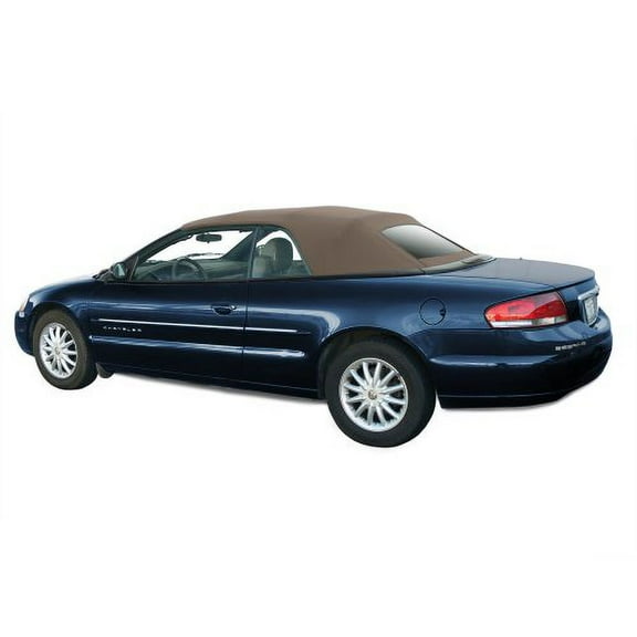 Sierra Auto Tops Convertible Top Replacement for Chrysler Sebring/Stratus 2001-2006, TwillFast II Canvas, Sandalwood