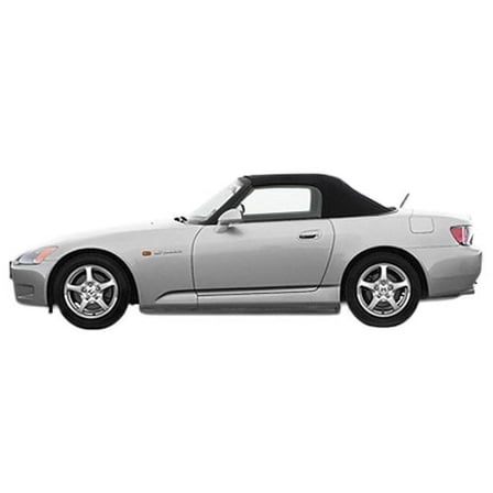 Sierra Auto Tops Convertible Top Replacement for Honda S2000 2000-2001, Twill Vinyl, Black, Plastic Window