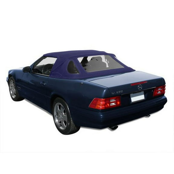 Sierra Auto Tops Convertible Top Replacement for Mercedes SL Series (R129) 1990-2002, Stayfast Canvas, Blue