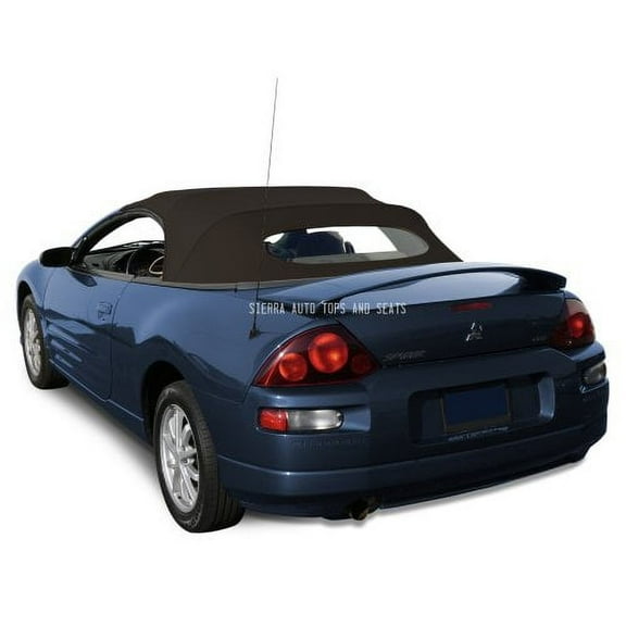 Sierra Auto Tops Convertible Top Replacement for Mitsubishi Eclipse 2000-2005, Stayfast Canvas, Black