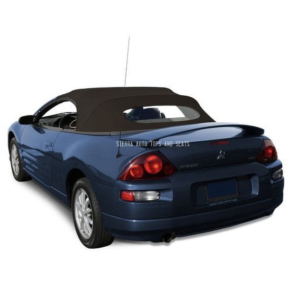 Sierra Auto Tops Convertible Top Replacement for Mitsubishi Eclipse 2000-2005, Stayfast Canvas, Black