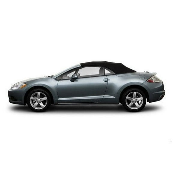 Sierra Auto Tops Convertible Top Replacement for Mitsubishi Eclipse 2006-2009, Twill Vinyl, Black