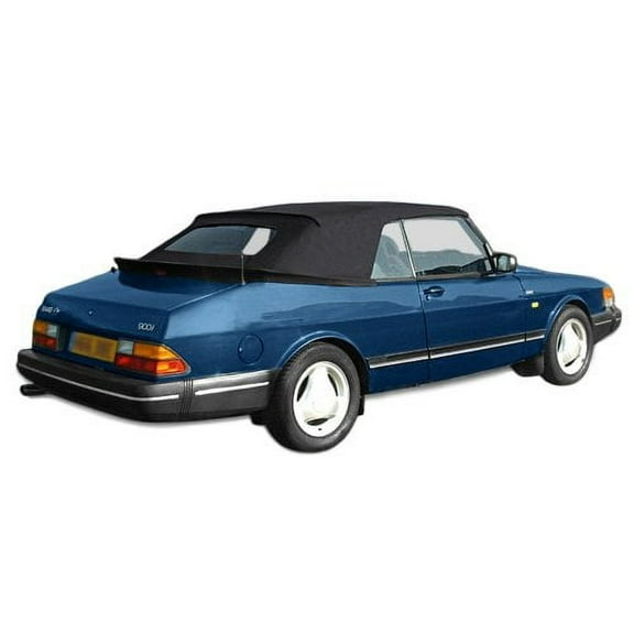 Sierra Auto Tops Convertible Top Replacement for SAAB 900 1986-1994, German Classic Canvas, Black