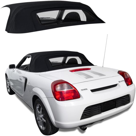 Sierra Auto Tops Convertible Top Replacement for Toyota MR2 Spyder 2000-2007, Stayfast Canvas, Black