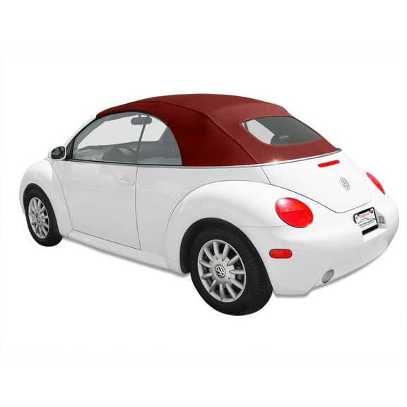 Sierra Auto Tops Convertible Top Replacement for Volkswagen Beetle 2003-2010, Power Opening, Stayfast Canvas, Bordeaux
