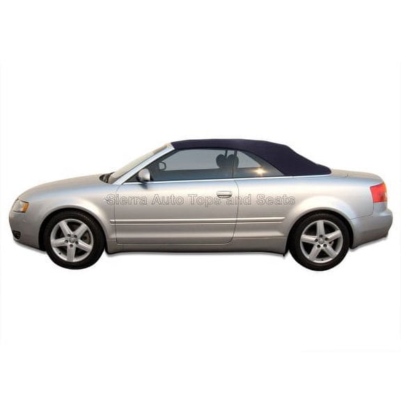Sierra Auto Tops & Seats Convertible Top - Fits 2003 to 2009 Audi A4 & S4 - Blue, Stayfast Canvas - Soft Top Convertible Top Replacement - Custom Precision Fit - Complete with Heated Glass Window