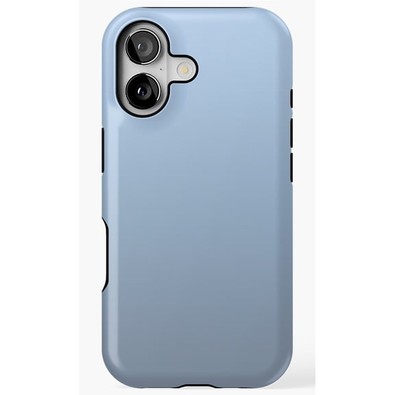 Sierra Blue Minimalist Solid Color Aesthetic Phone Case for iPhone 17 16 15 14 13 12 11 Pro Max