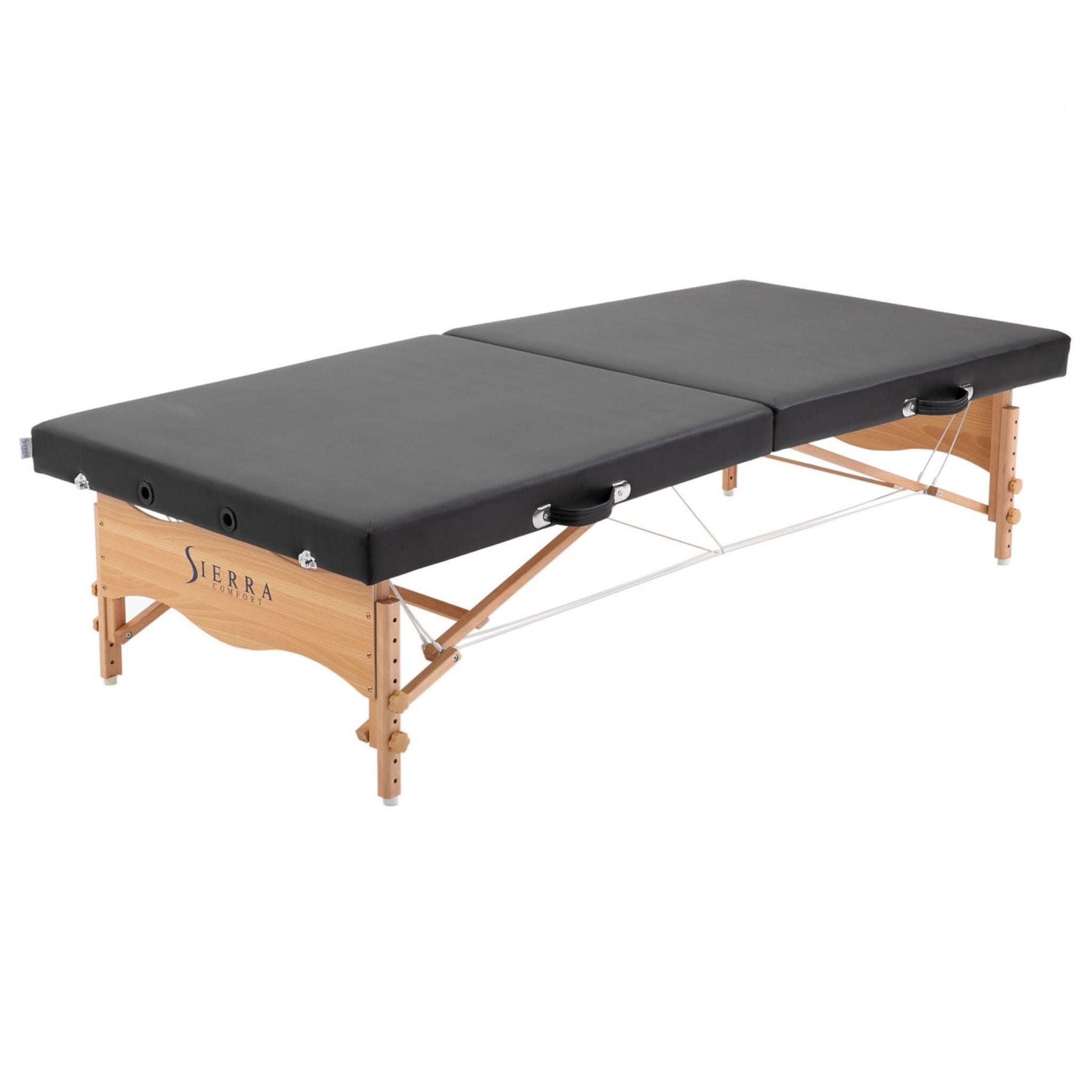 Black Polyurethane Upholstered Foldable Massage Table