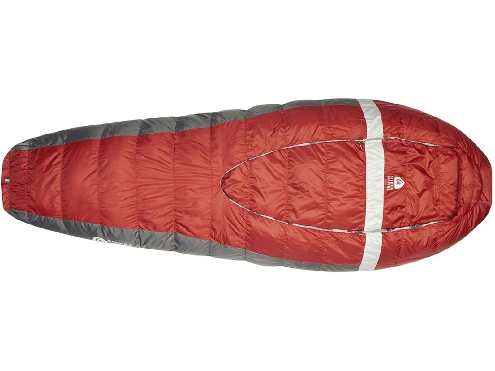 Sierra Designs Backcountry Bed 650F 20 Deg Sleeping Bag, Red, Regular