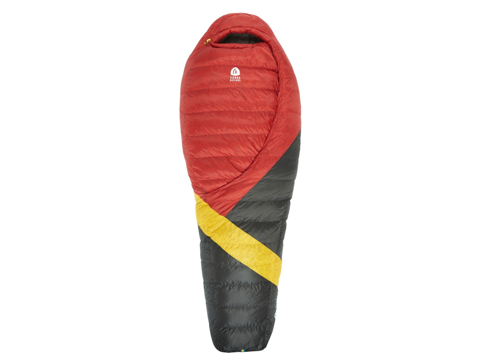Sierra Designs Cloud 800 Dridown 20 Degree Sleeping Bag - Men's, Red/Yellow/Peat, Long