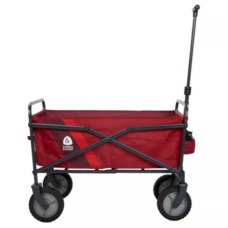 Sierra Designs Collapsible Outdoor Utility Wagon - Red