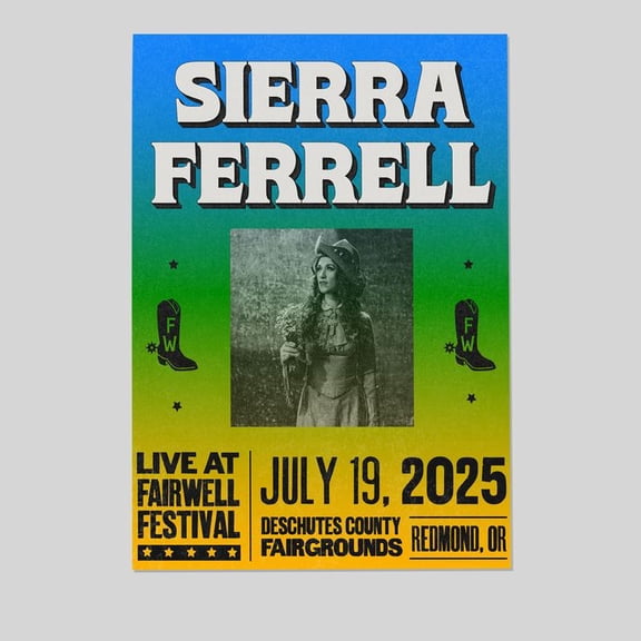 Sierra Ferrell Live At Fairwell Fes Size 24''x36'' -Gategoo