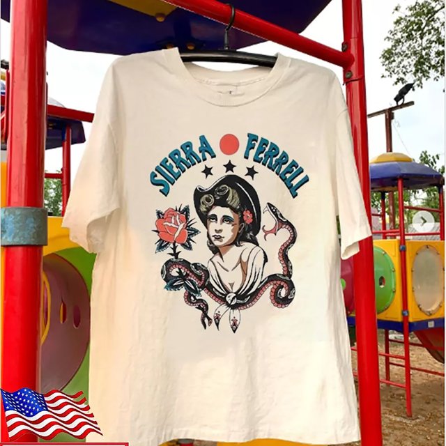 Sierra Ferrell Shoot For The Moon Tour 2024 T Shirt Full Size S5XL