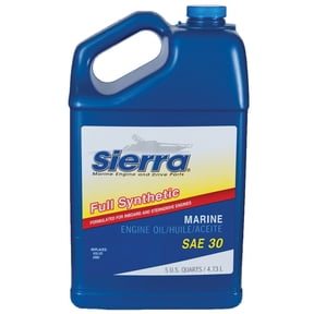 Sierra Full Synthetic Marine Engine Oil SAE 30, 5 qt
