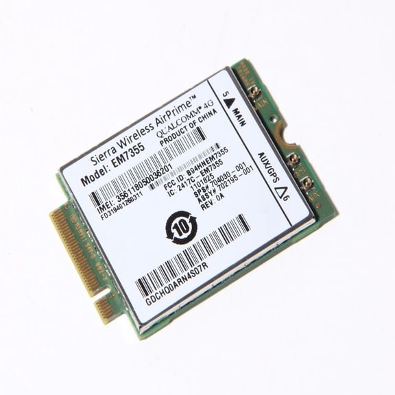 Sierra Gobi5000 EM7355 LTE/EVDO/HSPA+ 42Mbps NGFF Card 4G Module for HP SPS 704030-001 ?