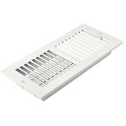 Sierra Grates 4” x 10” 2 Way Wall and Ceiling Register in Glacier White, Rectangle Sidewall and Ceiling vent cover for home and office