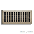 thumbnail image 1 of Sierra Grates 4” x 12” Contemporary Design Floor Register - Metallic Ash color,  with Air Filter  - Vent Cover for Home Floor, Rectangle, 1 of 7