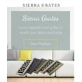 thumbnail image 1 of Sierra Grates 4 x 10 Graphite Grey Floral Floor Register, 1 of 3