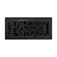 thumbnail image 1 of Sierra Grates 4 x 10 Black Floral Floor Register, 1 of 3