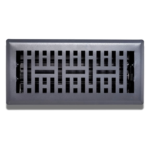 Sierra Grates Metro Steel Floor Register 4 inch X 14 inch Granite Grey