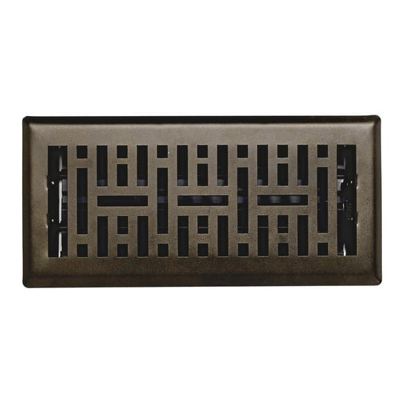 Sierra Grates Metro Steel Floor Register 4 inch X 14 inch Metallic Bronze