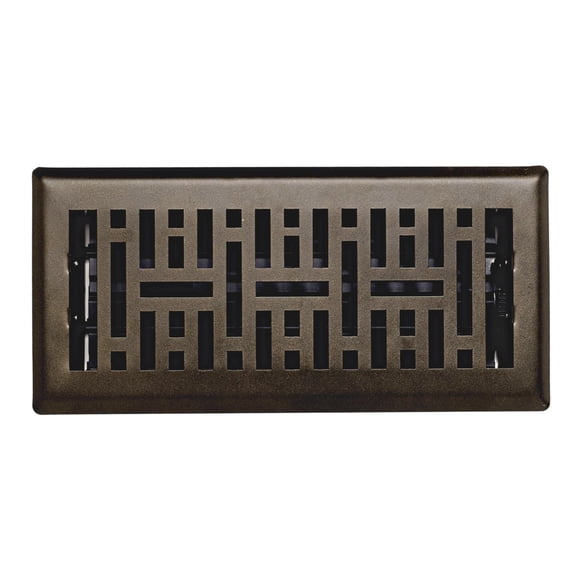Sierra Grates Metro Steel  Floor Register 4 inch X 14 inch Metallic Bronze