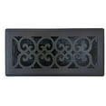 thumbnail image 1 of Sierra Grates VIC414-BLK 4" x 14" Victorian Cast Iron Black Floor Register with Air Filter, 1 of 3