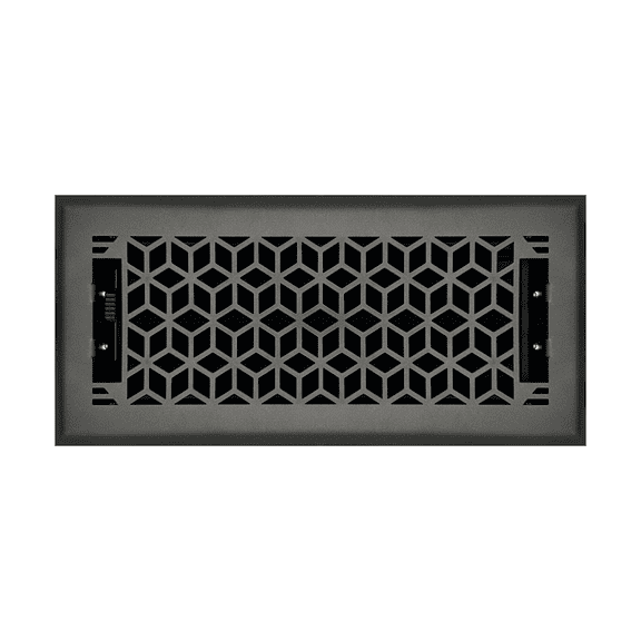 Sierra Grates Vector Floor Register - 4 x 10 Hole Size - Metallic Bronze Finish