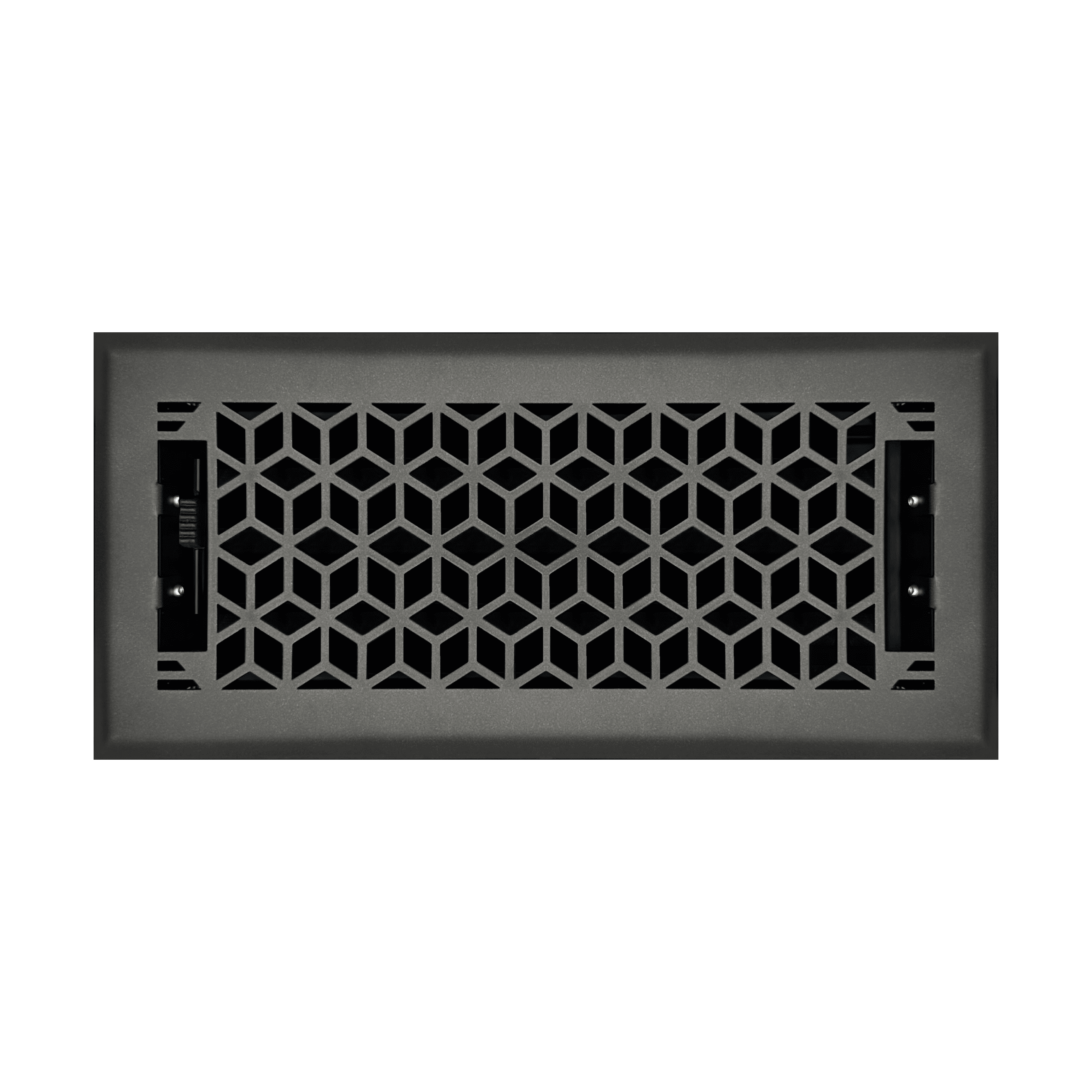 Sierra Grates Vector Floor Register - 4 x 12 Hole Size - Metallic Bronze Finish