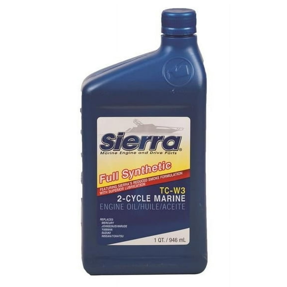 Sierra International 18-9540-2 Full Synthetic TC-W3 2-Stroke Outboard Engine Oil - Quart