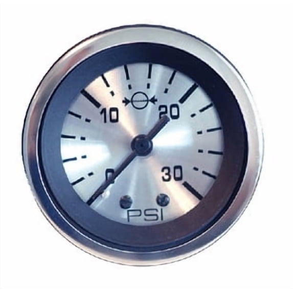 Sierra 63481P Sterling Series 2" Stainless Steel 30 PSI Dial Range Water Pressure Gauge with Fittings & 20' Tubing with "WP" Sender Code
