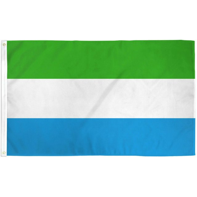 Sierra Leone Flag 3x5ft Flag of Sierra Leone Sierra Leoneans Flag 3x5 ...