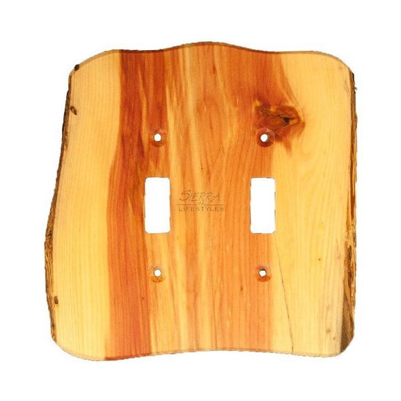 Sierra Lifestyles 682 Rustic Double Toggle Switch Plate