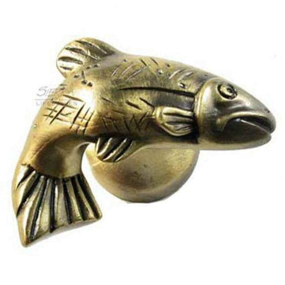 Sierra Lifestyles SL-681383 Left Fish Knob, Antique Brass