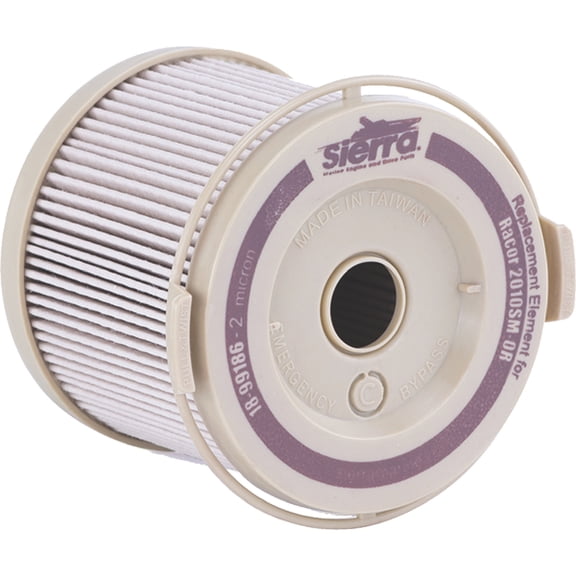 Sierra Marine, Boat Accessories, 99186 Replacement Racor Turbine Fuel Water Separator Filter, 2 Micron