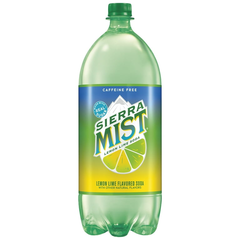 Sierra Mist Lemon Lime Soda Caffeine Free Soda Pop, 2 Liter