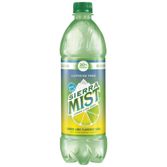 Sierra Mist Lemon Lime Soda Pop, 24 fl oz 6 Pack Bottles