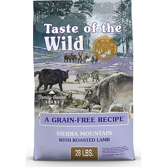 Sierra Mountain Grain-Free Roasted Lamb Dry Dog Food 28 lbs.