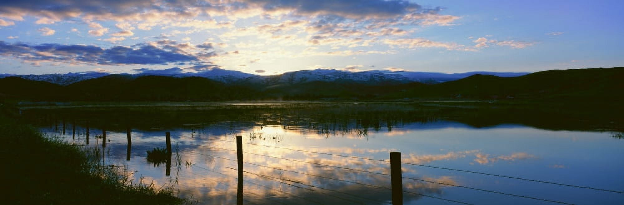 Sierra Mountains At Sunrise Three Rivers California Canvas Art - Panoramic Images (27 x 9)