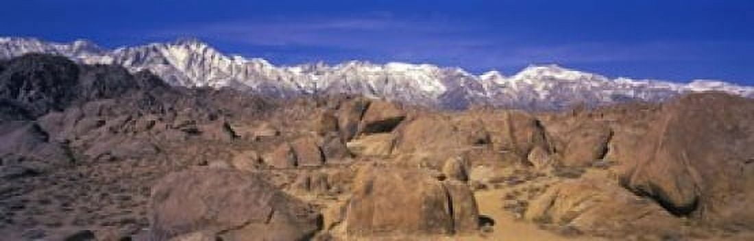 Sierra Mountains Owens Valley California USA Canvas Art - Panoramic Images (18 x 6)