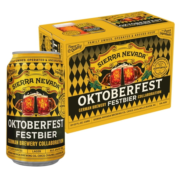 Sierra Nevada Oktoberfest Festbier Craft Beer, 12 pack, 12 fl oz Aluminum Cans