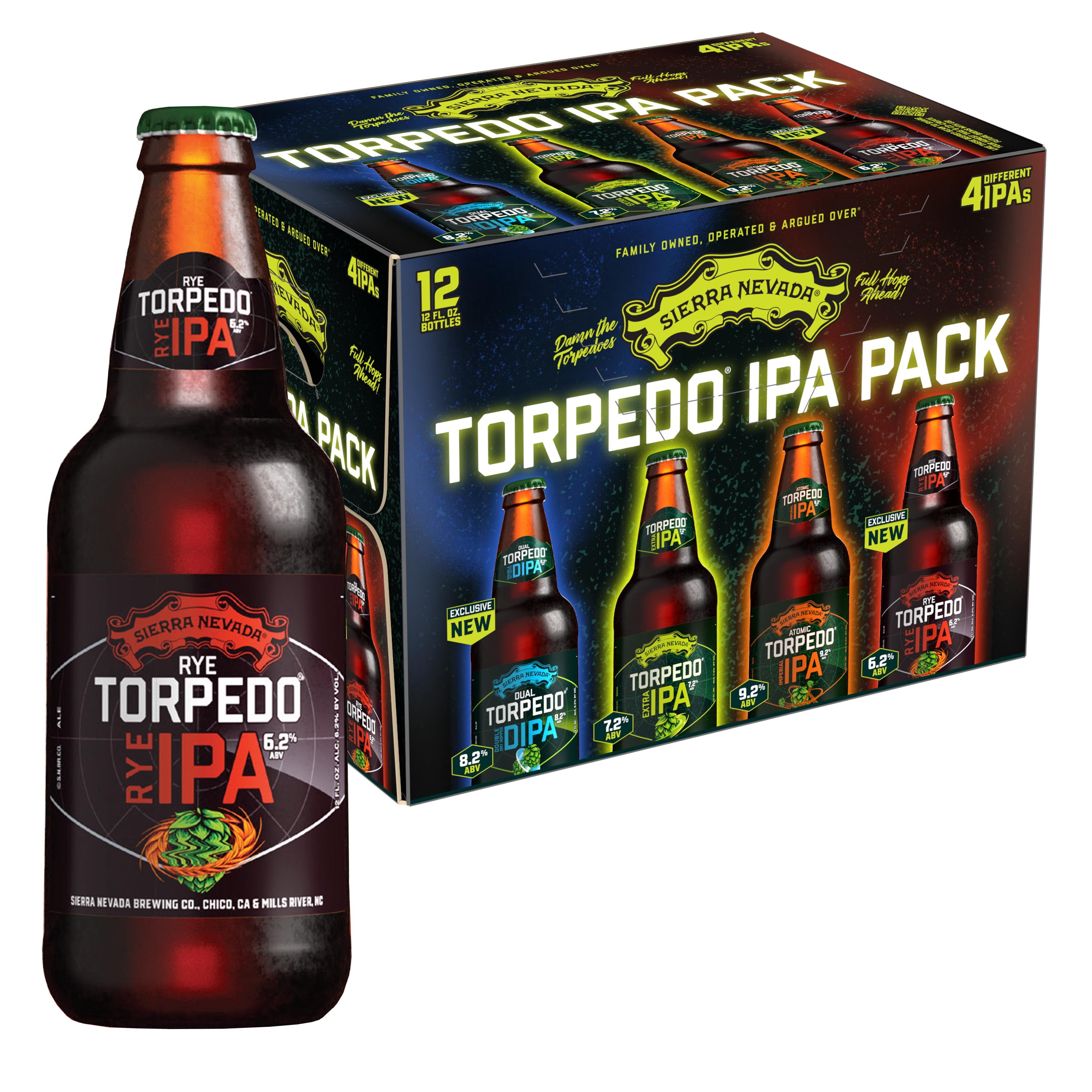 Sierra Nevada Torpedo IPA Craft Beer Variety pack, 12 pack, 12 fl