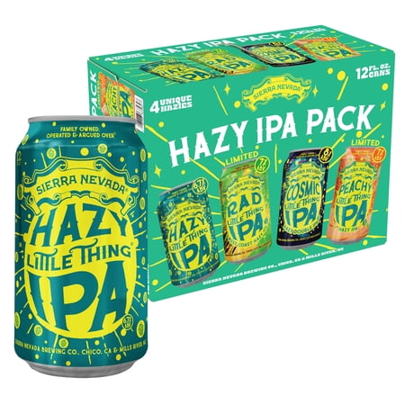 Sierra Nevada Little Things Hazy IPA Variety pack Craft Beer, 12 pack, 12oz Aluminum Cans, 6.7-8.0% ABV