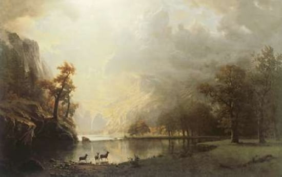 Sierra Nevada Morning Canvas Art - Bierstadt (24 x 36)