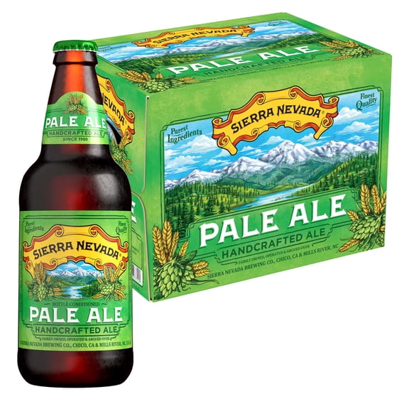 Sierra Nevada Pale Ale Craft Beer, 12 Pack, 12 fl oz Glass Bottles, 5.6% ABV