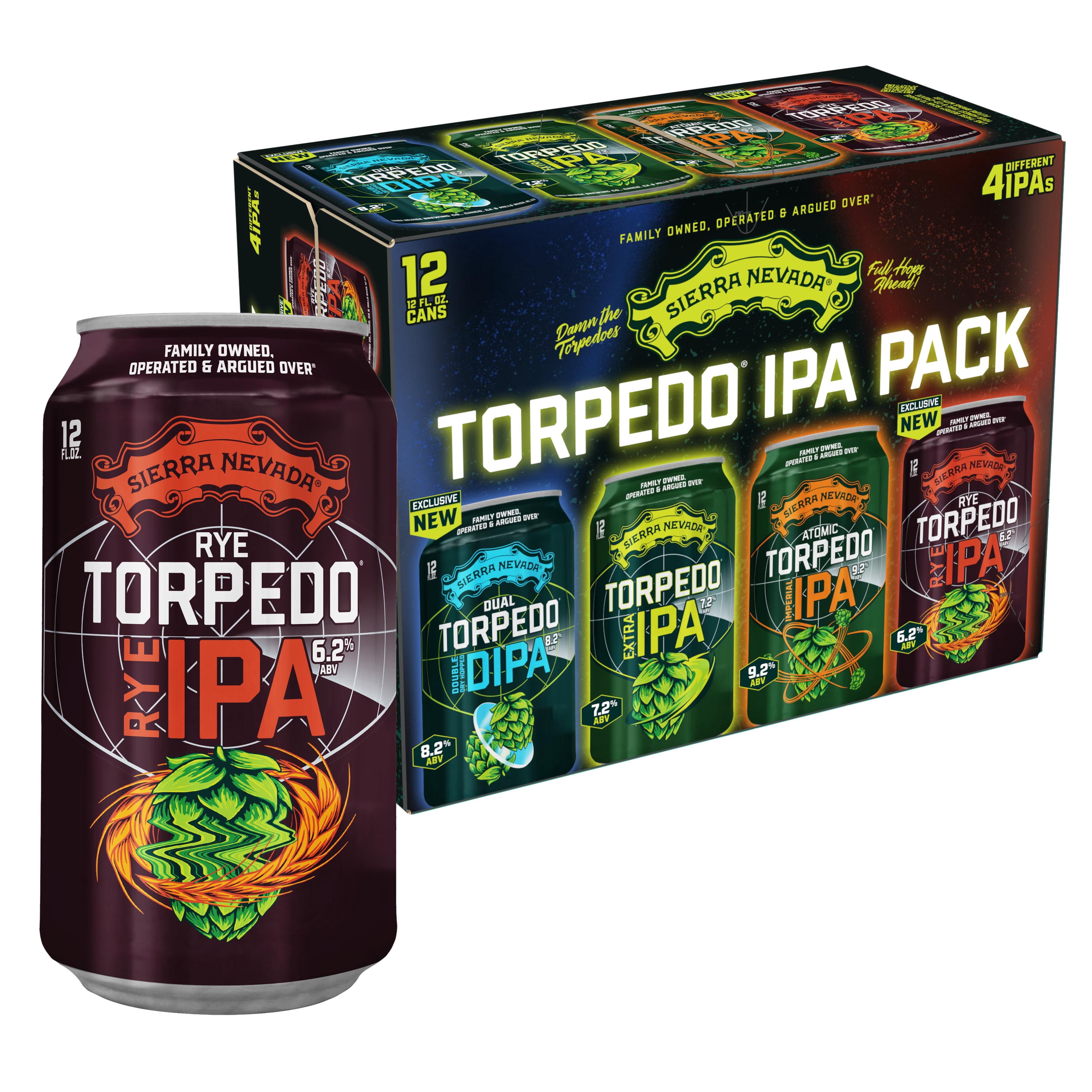Sierra Nevada Torpedo IPA Craft Beer Variety pack, 12 pack, 12 fl
