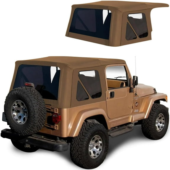 Sierra Offroad Replacement Soft Top, fits Jeep Wrangler TJ Model 1997-2006, Premium Marine-Grade Denim Vinyl, Factory Quality and Precision Fit, Spice
